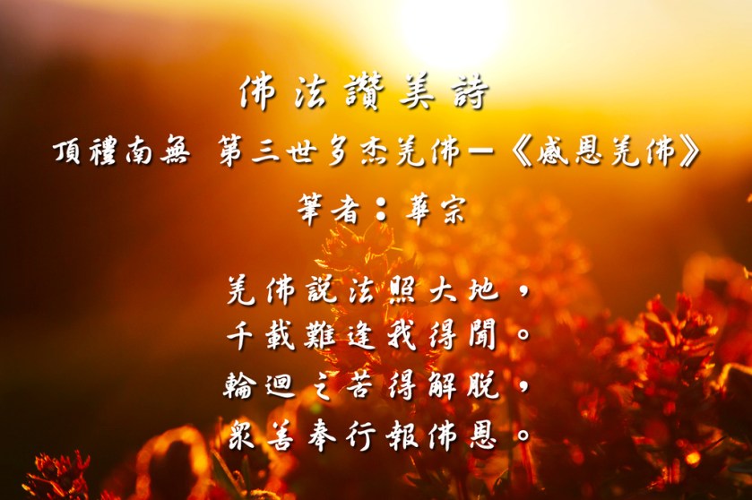 頂禮南無 第三世多杰羌佛《感恩羌佛》