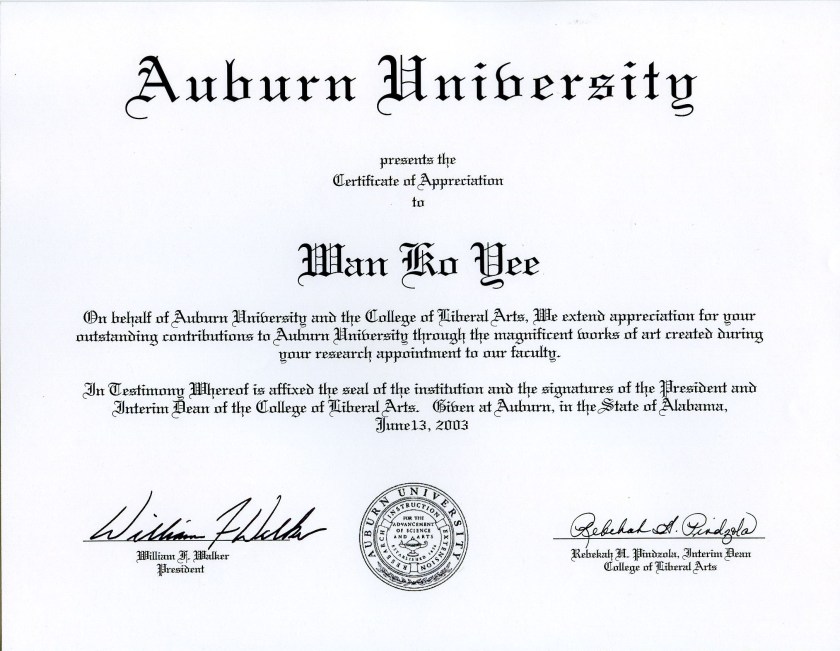 Auburn-University-presents-the-Certificate-of-Appreciation-to-Master-Wan-Ko-Yee-H.H.-Dorje-Chang-Buddha-III-2