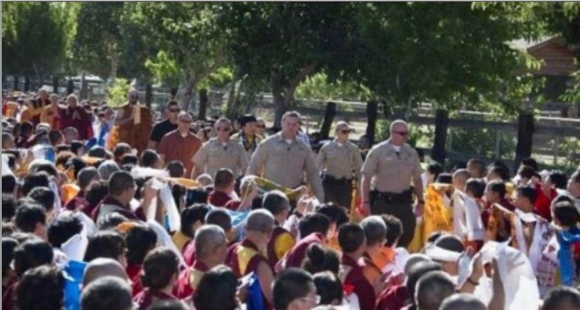 America's National Flag Is Raised for H.H. Dorje Chang Buddha III-1
