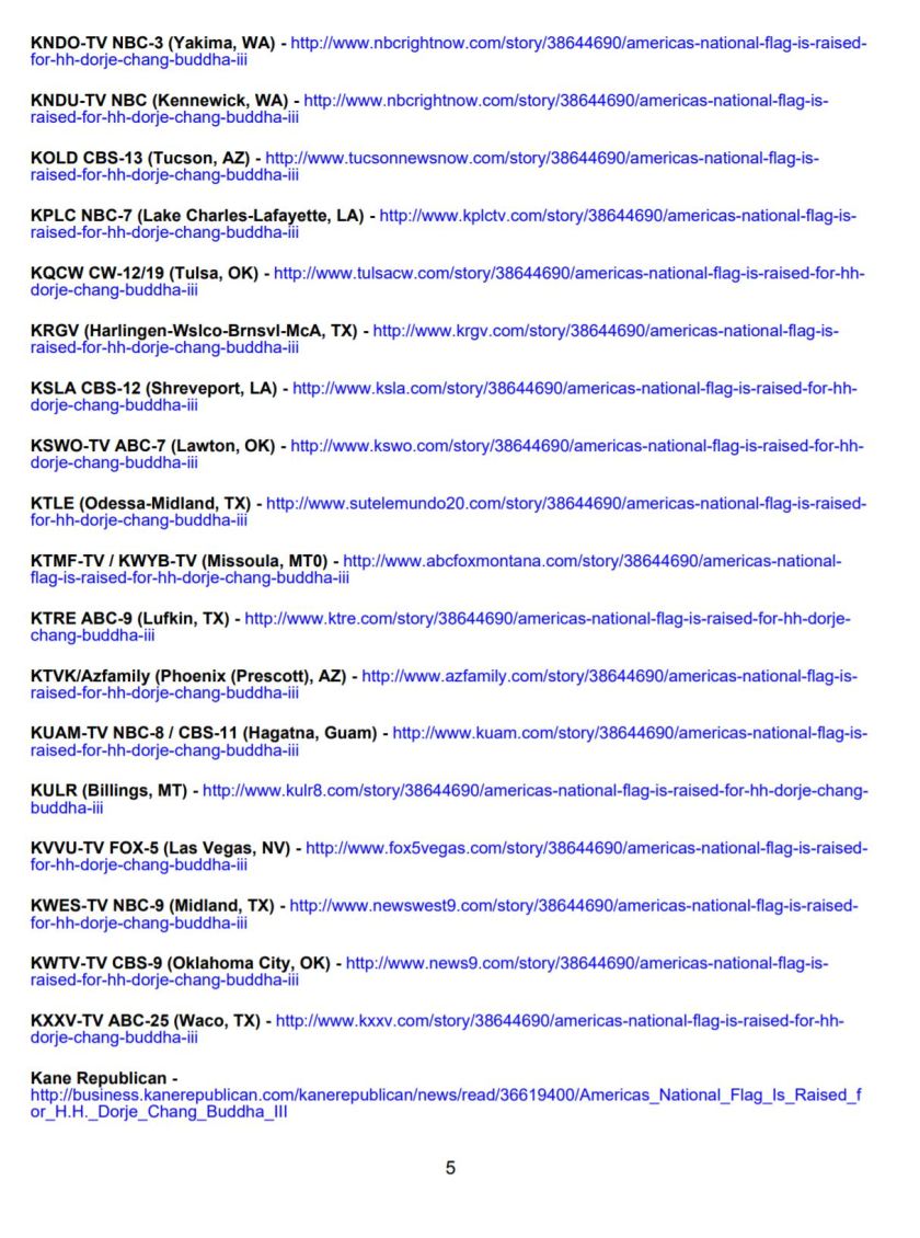 America's National Flag Is Raised for H.H. Dorje Chang Buddha III-10