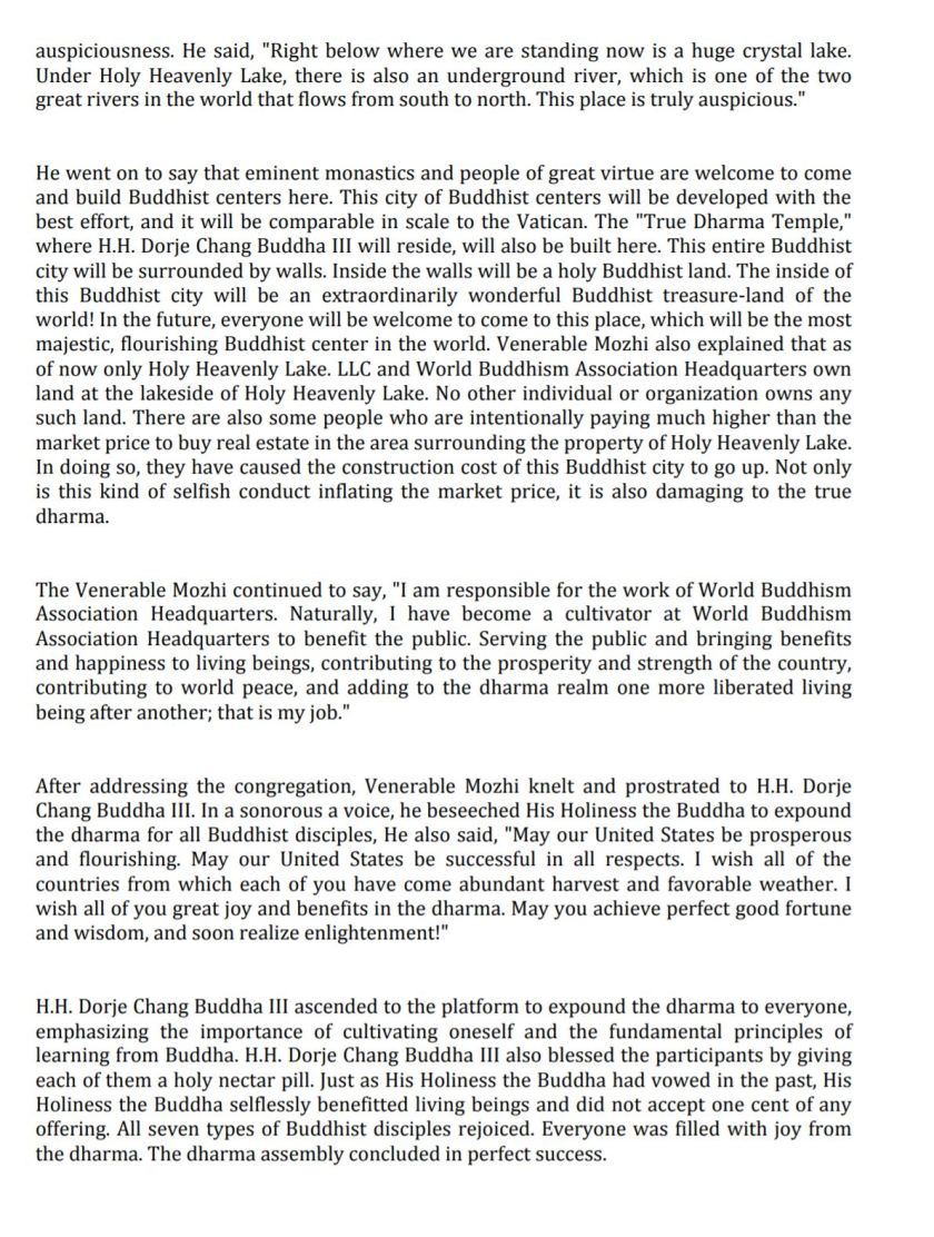 America's National Flag Is Raised for H.H. Dorje Chang Buddha III-5