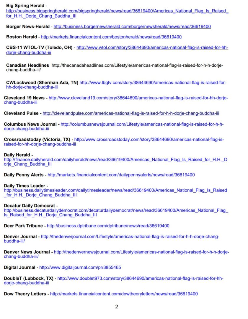 America's National Flag Is Raised for H.H. Dorje Chang Buddha III-7