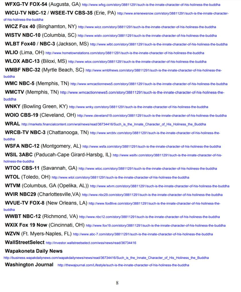 Such is the Innate Character of His Holiness the Buddha-8