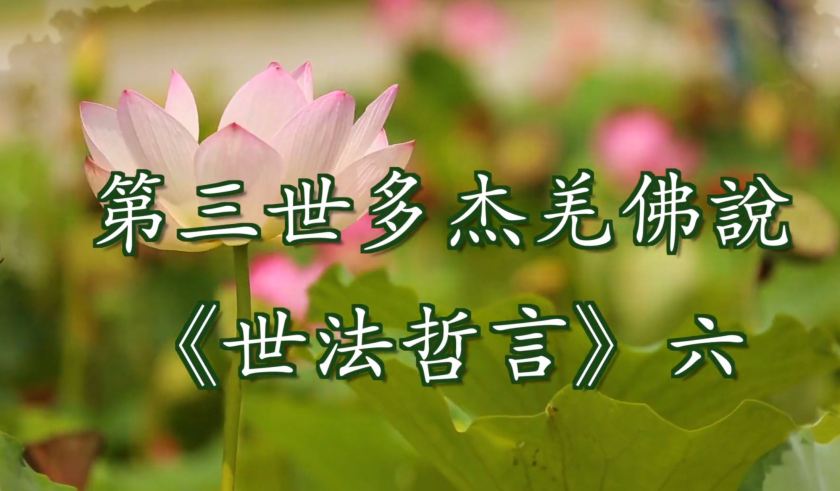 第三世多杰羌佛說 《世法哲言》六